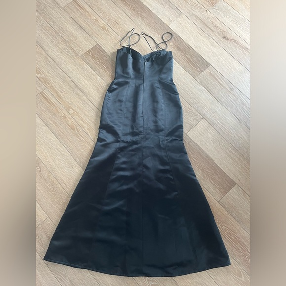 Vintage 1990's style Matthew Eager black gown size 12 - Picture 6 of 9